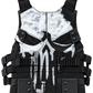 New Handmade Punisher Black Vest - Men's Frank Castle Skull Motorcycle Leather Vest