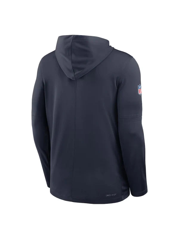 Chicago Bears Sideline Performance Long Sleeve Hoodie T‑Shirt – Game-Ready Comfort Recreated Edition