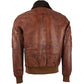 Men’s Genuine Leather Aviator Pilot Bomber Jacket