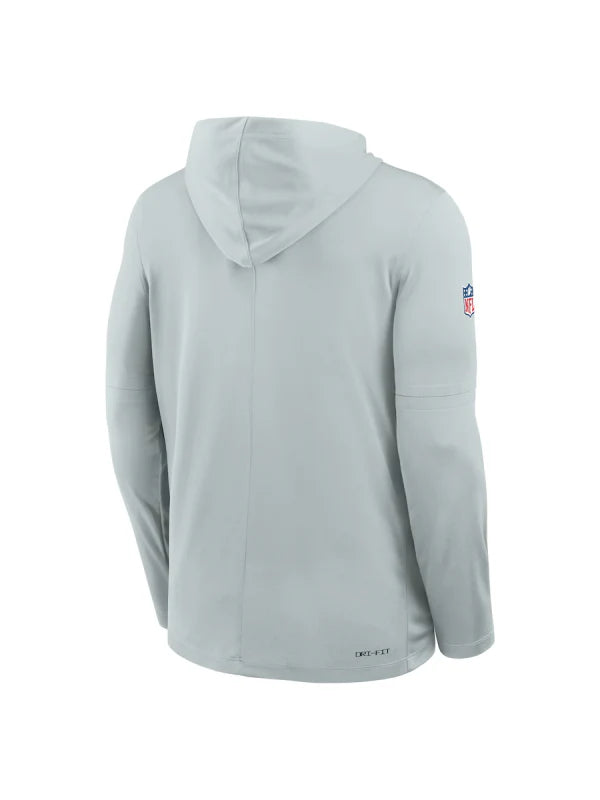 Las Vegas Raiders Sideline Performance Long Sleeve Hoodie T-Shirt Recreated Edition