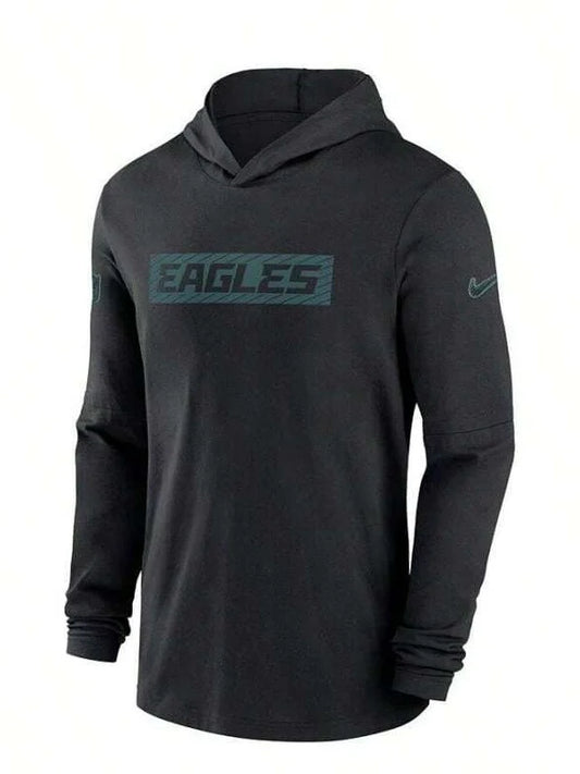 Philadelphia Eagles Sideline Hoodie Long Sleeve T-Shirt (Recreated Edition)