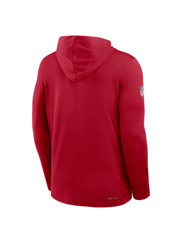 San Francisco 49ers Sideline Performance Long Sleeve Hoodie T-Shirt (Recreated Edition)