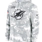 2024 Miami Dolphins Arctic Camo Salute to Service Hoodie Recreated Edition