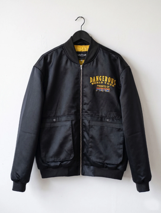 Michael Jackson Dangerous World Tour Flight Black Jacket