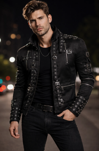 Michael Jackson Metal Rock Concert Jacket | MJ Bad Album Cover Jacket