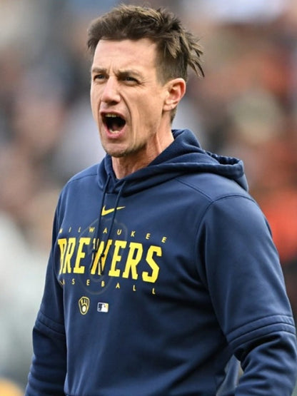 Craig Counsell Milwaukee Brewers Hoodie – Show Your Brew Crew Pride Recreated Edition