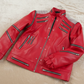 Mj Beat it Jacket Kids | Kids Michael Jackson Beat It Red Leather Jacket | Authentic MJ Cosplay Costume