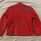 Mj Beat it Jacket Kids | Kids Michael Jackson Beat It Red Leather Jacket | Authentic MJ Cosplay Costume