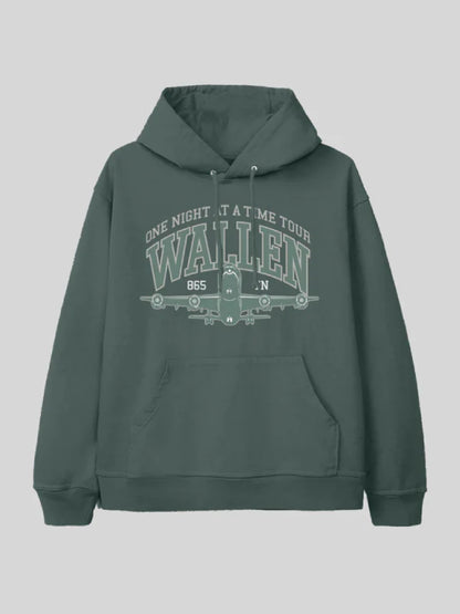 Morgan Wallen One Night At A Time Green Tour Hoodie Recreated Edition