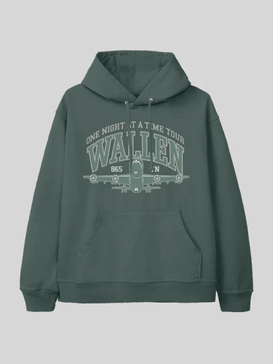 Morgan Wallen One Night At A Time Green Tour Hoodie Recreated Edition