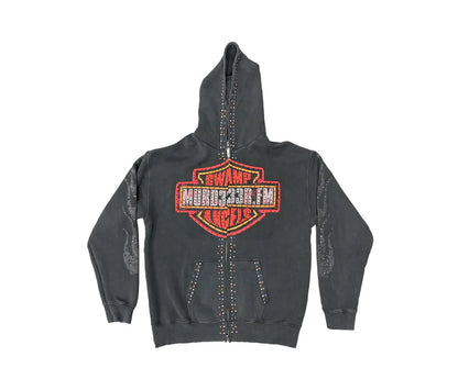 Bloody Osiris Murd333r Rhinestone Hoodie Recreated Edition