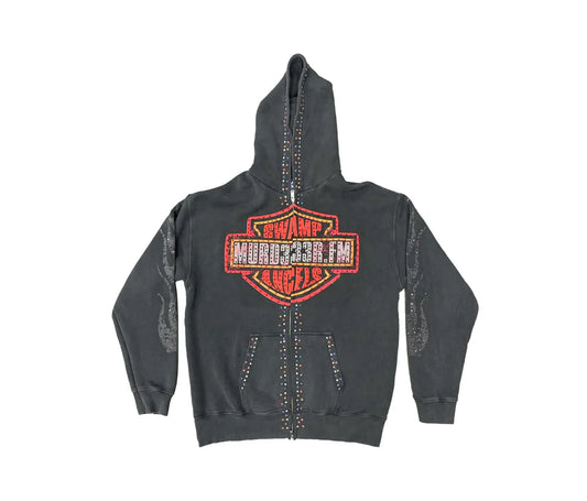 Bloody Osiris Murd333r Rhinestone Hoodie Recreated Edition