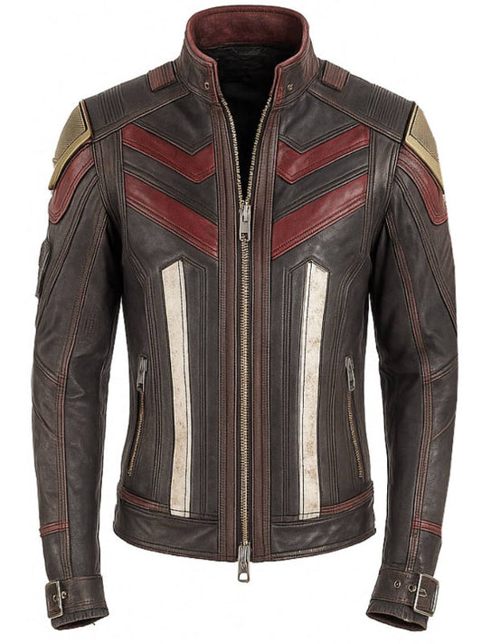 Musa Red Leather Jacket – Bold &amp; Premium Red Leather Jacket for Men