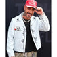 Tudum 2025 AJ McLean Skull Print Blue Jacket – Rock‑Infused Statement Outerwear
