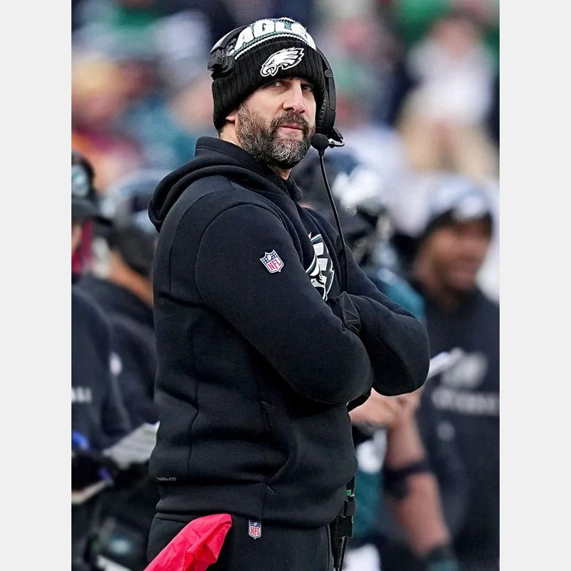 NFC Champions Nick Sirianni Black Eagles Hoodie Recreated Edition