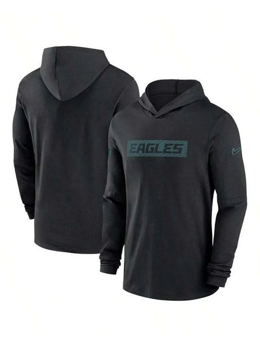 Philadelphia Eagles Sideline Hoodie Long Sleeve T-Shirt (Recreated Edition)