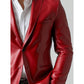 Oakley Red Leather Blazer - Leather Blazer for Men Red