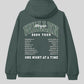 Morgan Wallen One Night At A Time Green Tour Hoodie Recreated Edition