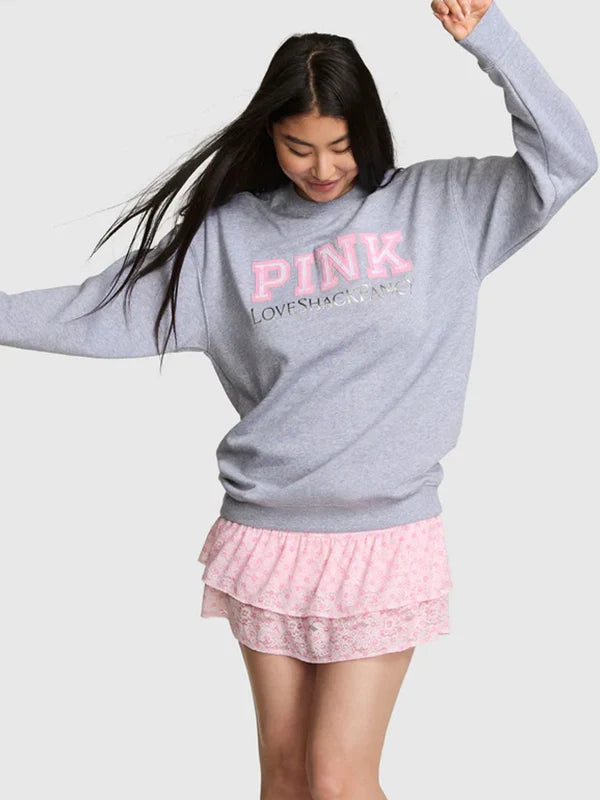 PINK x LoveShackFancy Crew Sweatshirt (Recreated Edition)