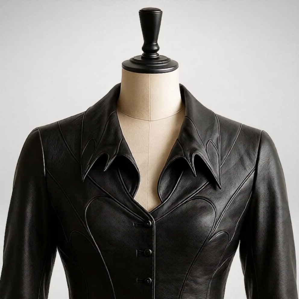 Papa V Black Leather Jacket | Ghost Band Pope V Perpetua Cosplay Costume