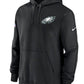 Philadelphia Eagles Black Sideline Club Pullover Hoodie (Recreated Edition)