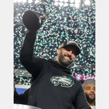 NFC Champions Nick Sirianni Black Eagles Hoodie Recreated Edition