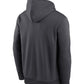 Pittsburgh Steelers Nike Anthracite Toss Sweep Performance Hoodie (Recreated Edition)