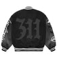 UFC 311 Los Angeles 2025 Black Varsity Jacket – Fight Night Street-Style Essential