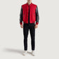 Red and Black Varsity Letterman Jacket