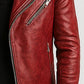 Reuben Red Leather Jacket - Leather Jacket for Men Red