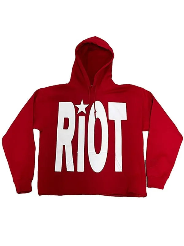 Riot Oversized Hoodie – Bold Streetwear Pullover (Recreated Edition)
