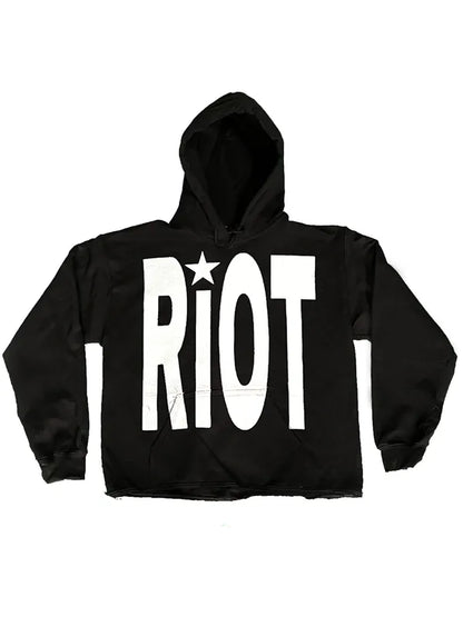 Riot Oversized Hoodie – Bold Streetwear Pullover (Recreated Edition)