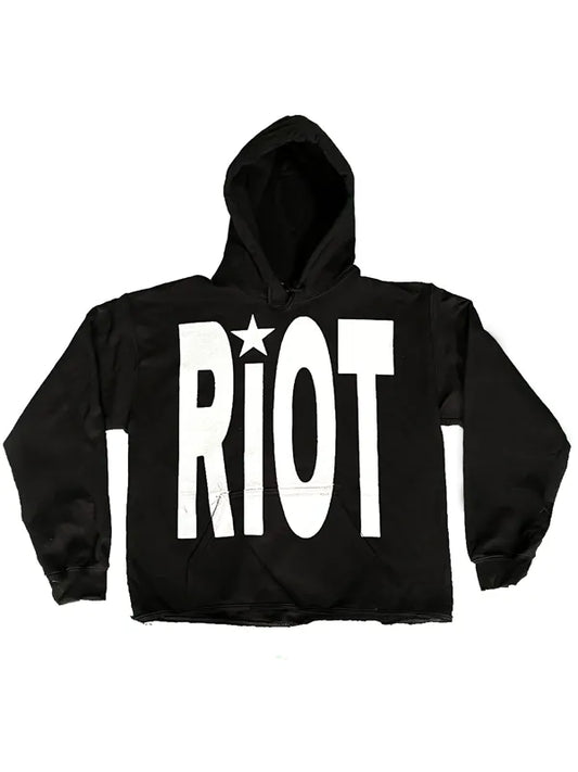 Riot Oversized Hoodie – Bold Streetwear Pullover (Recreated Edition)