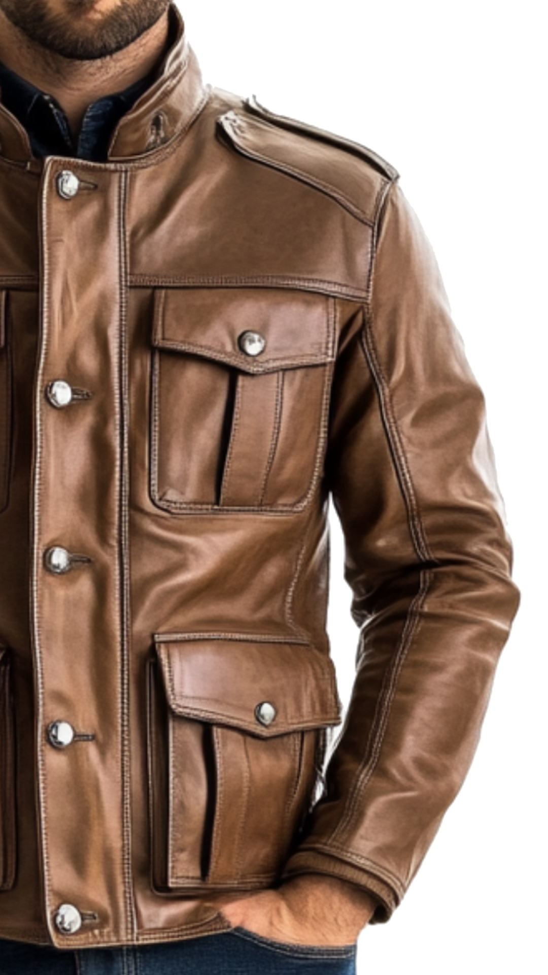 Rowan Leather Brown Jacket – Men Leather Jacket Brown
