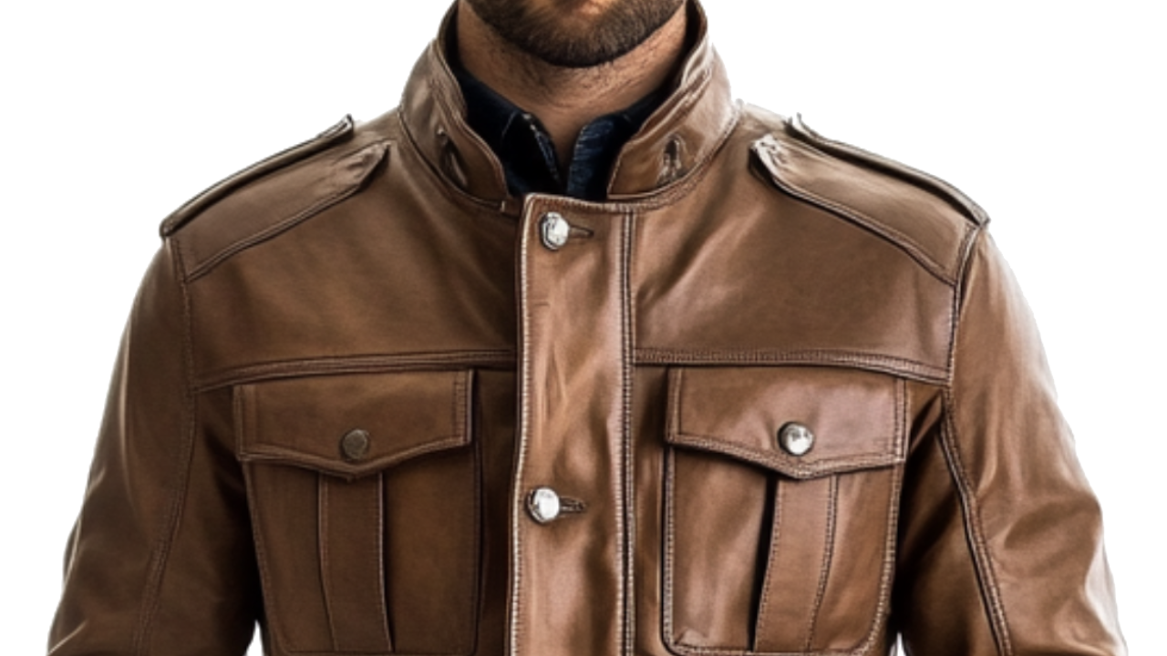 Rowan Leather Brown Jacket – Men Leather Jacket Brown