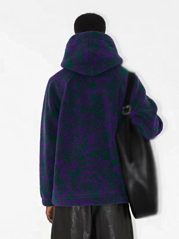 SNL Jacob Elordi Rose Print Fleece Hoodie (Recreated Edition)
