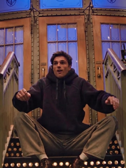 SNL Jacob Elordi Rose Print Fleece Hoodie (Recreated Edition)