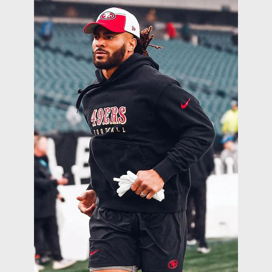 San Francisco 49ers Black Pullover Hoodie (Recreated Edition)