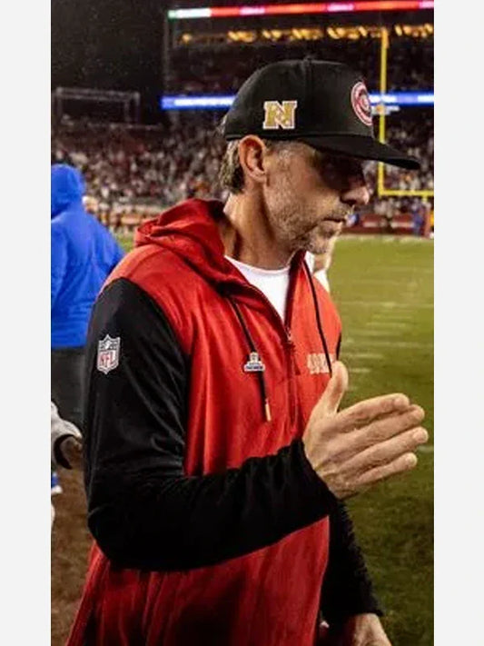 Kyle Shanahan San Francisco 49ers Sideline Hoodie Recreated Edition