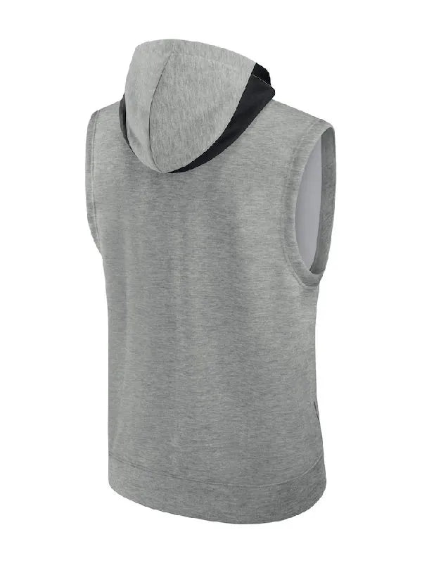 SF Giants Grey Sleeveless Hoodie – Grey Pullover Fleece (Recreated Edition)