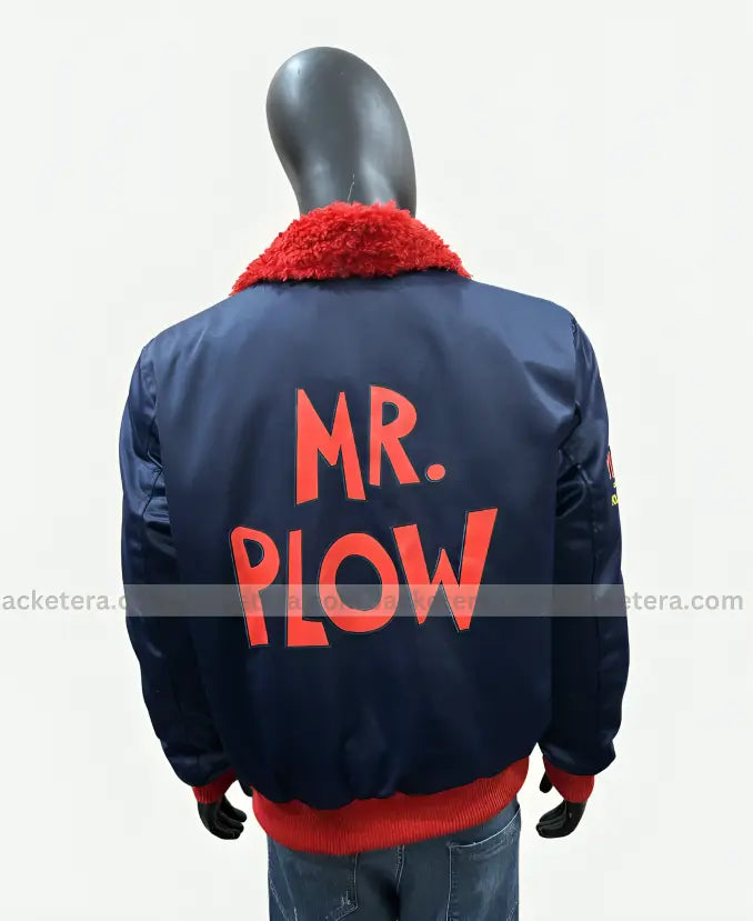 The Simpsons Cartoon Homer Simpson Navy Blue Bomber Jacket