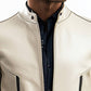 Sonny White Leather Jacket – Men’s Premium White Leather Jacket