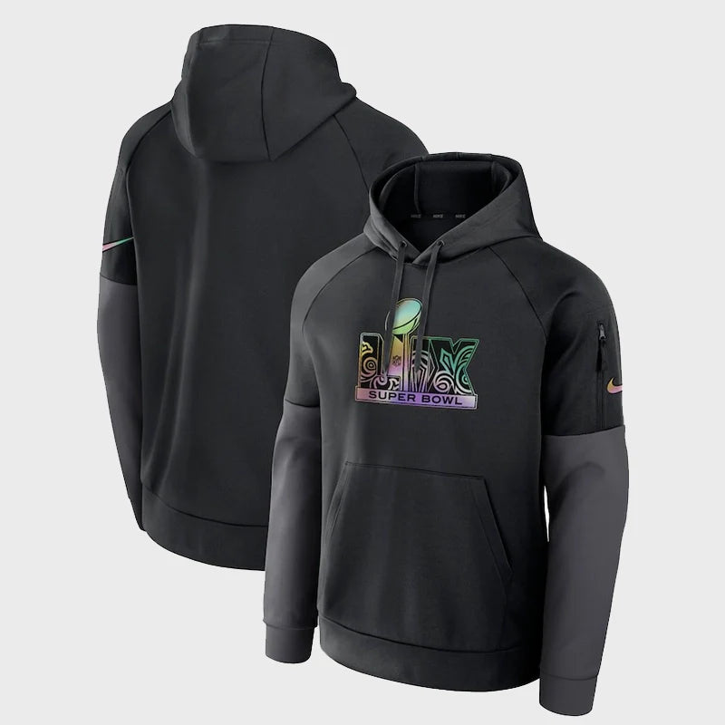 Super Bowl LIX Nike Black Fitness Performance Hoodie (Recreated Edition)