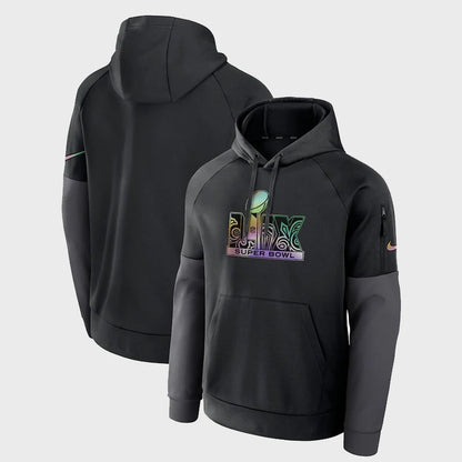 Super Bowl LIX Nike Black Fitness Performance Hoodie (Recreated Edition)