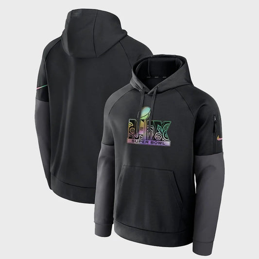 Super Bowl LIX Nike Black Fitness Performance Hoodie (Recreated Edition)