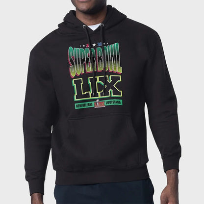 Super Bowl LIX Starter Black Graphic Hoodie (Recreated Edition)
