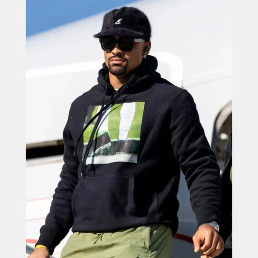 Jalen Hurts Super Bowl LIX Arrivals Hoodie Recreated Edition