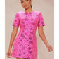 WWE NXT 2025 Sarah Schreiber Pink Stars Print Mini Dress — Product Description