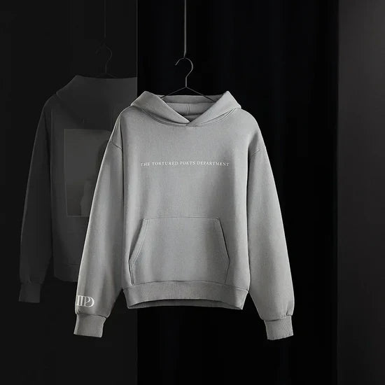 Taylor Swift "The Tortured Poets Department" Gray Hoodie – Recreated Edition