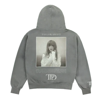 Taylor Swift "The Tortured Poets Department" Gray Hoodie – Recreated Edition